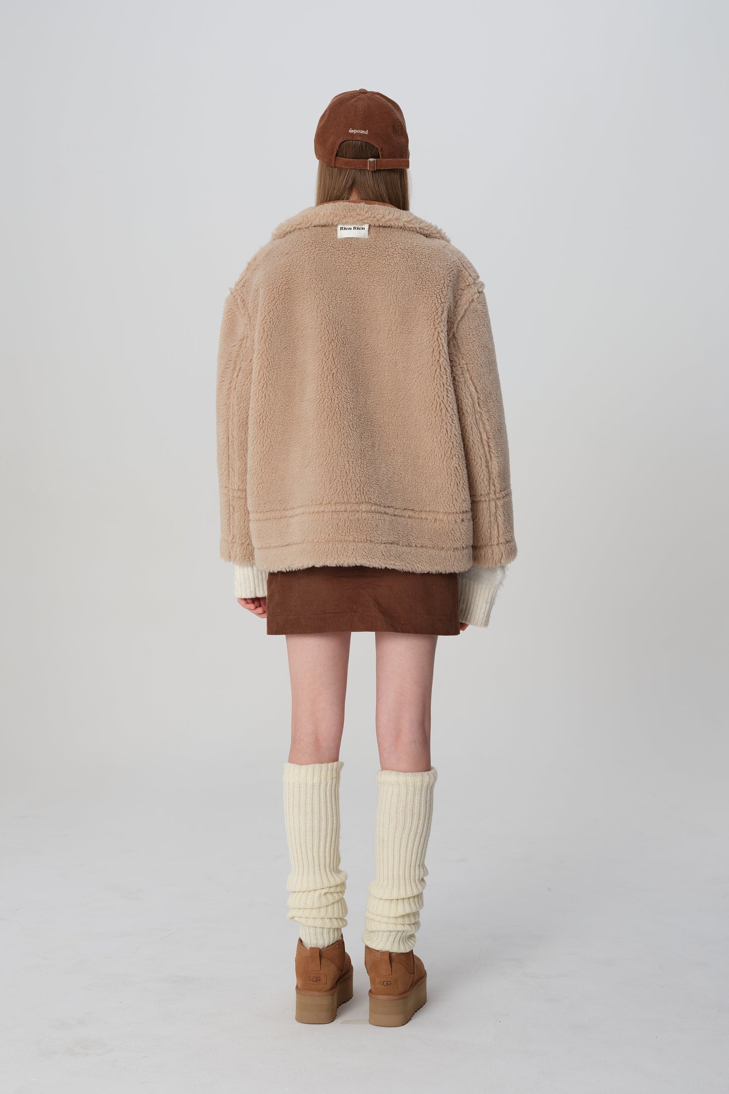 韓国ファッション SELCA-リバーシブル ボアコート-2023aw-ou49-015