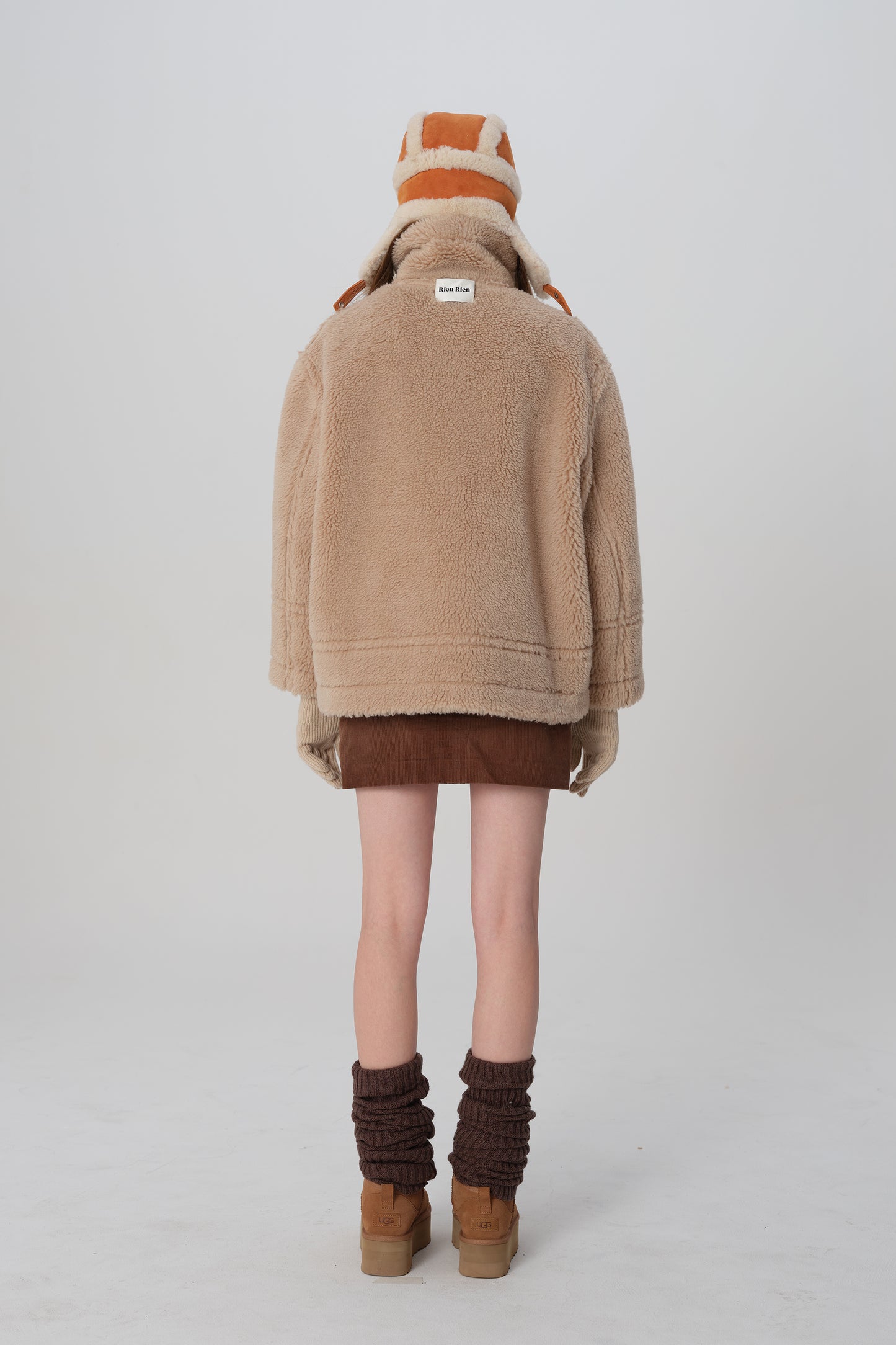 韓国ファッション SELCA-リバーシブル ボアコート-2023aw-ou49-031