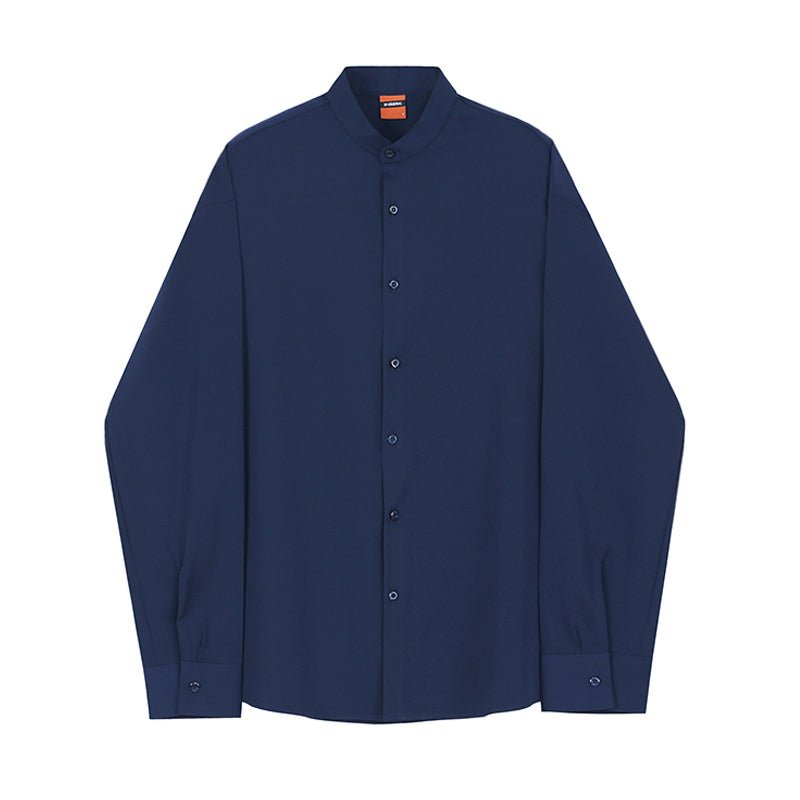 韓国ファッション SELCA-No collar casual shirt-mselca2023aw543-08