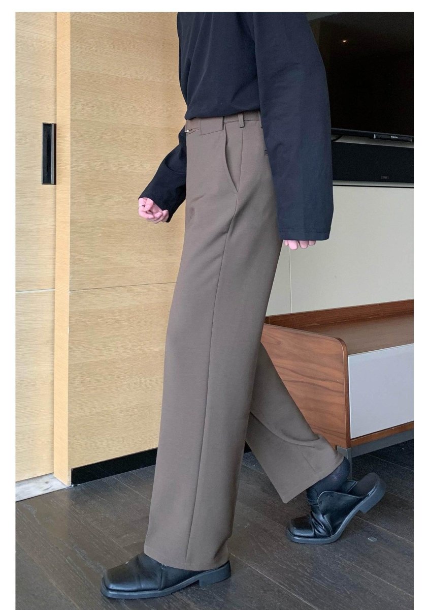 韓国ファッション SELCA-Suit trousers with belt-mselca2023aw900-010