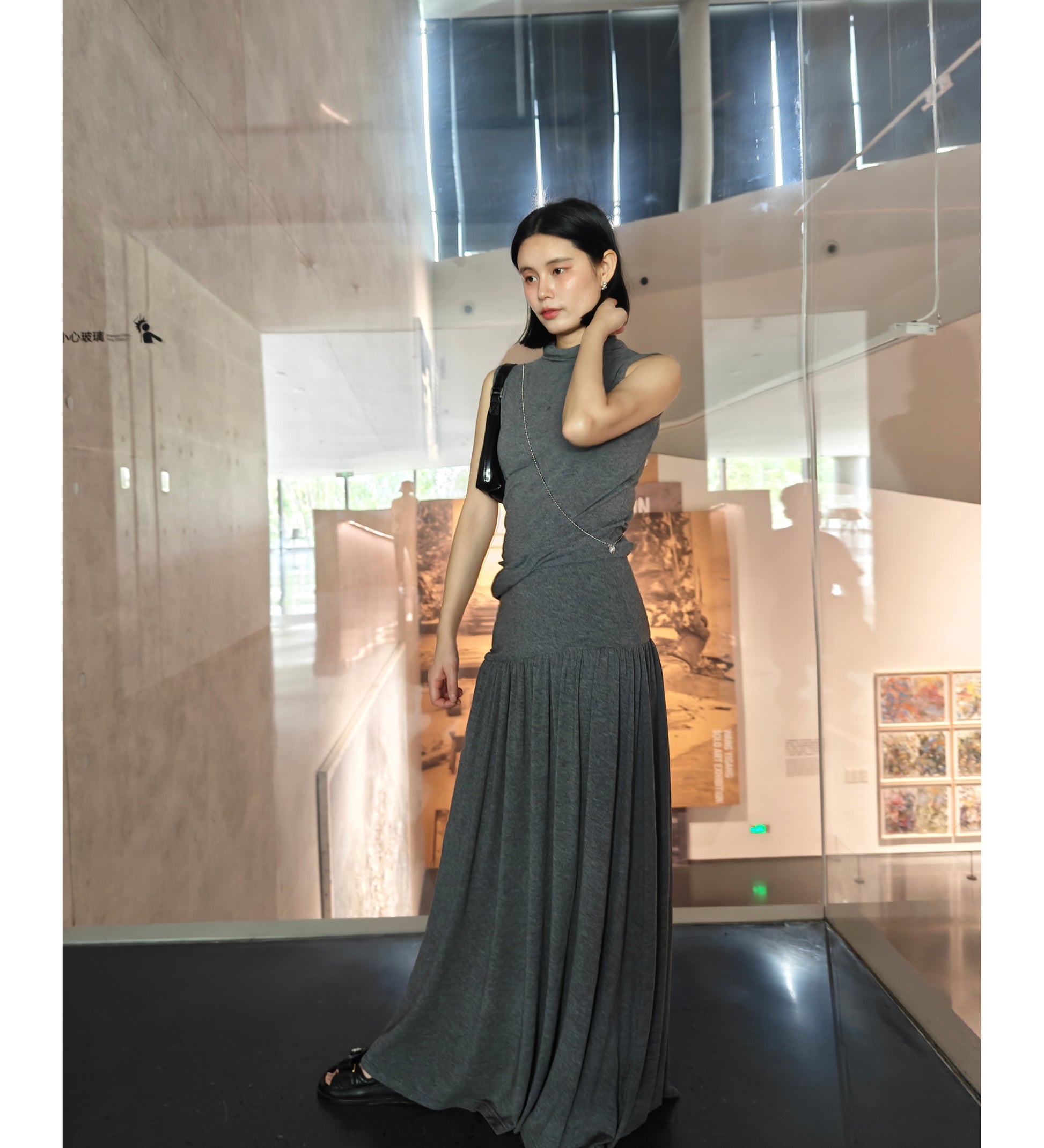 韓国ファッション SELCA-ドレープデザインセットアップ-se2023ss-se10-03