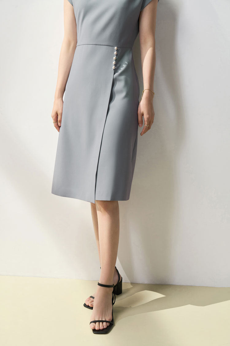 韓国ファッション SELCA-ライトブルーパールワンピース-2024ss-149-07