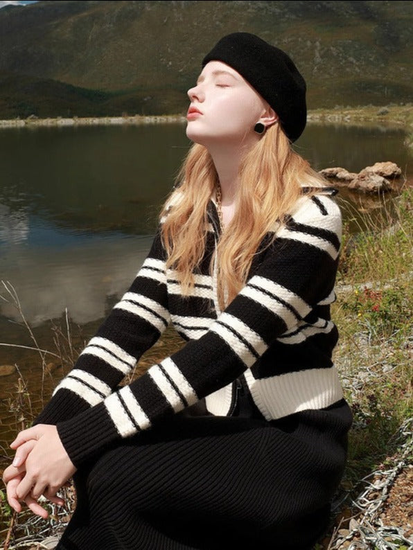 韓国ファッション SELCA-mock neck casual sweater-2024ss-tp02-09