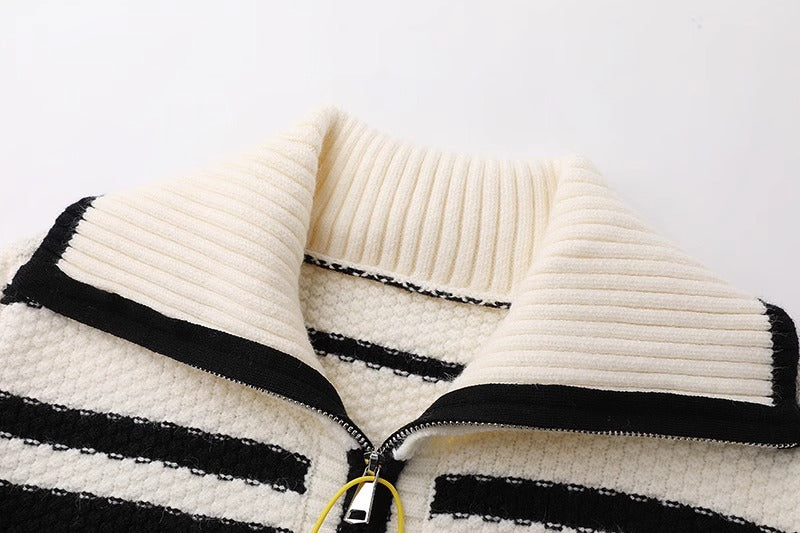韓国ファッション SELCA-mock neck casual sweater-2024ss-tp02-012
