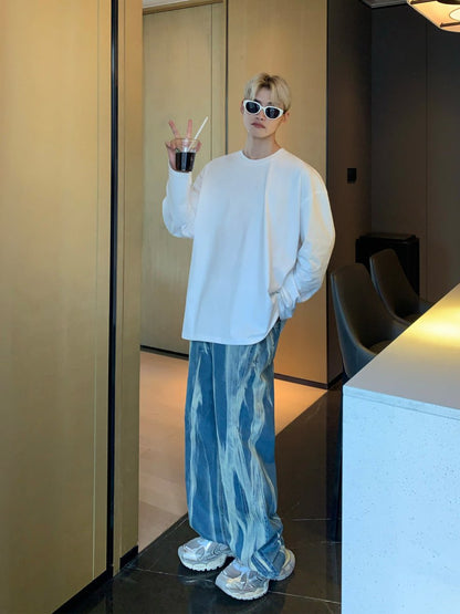 韓国ファッション SELCA-Design Wide Jeans-mselca2023aw274-03