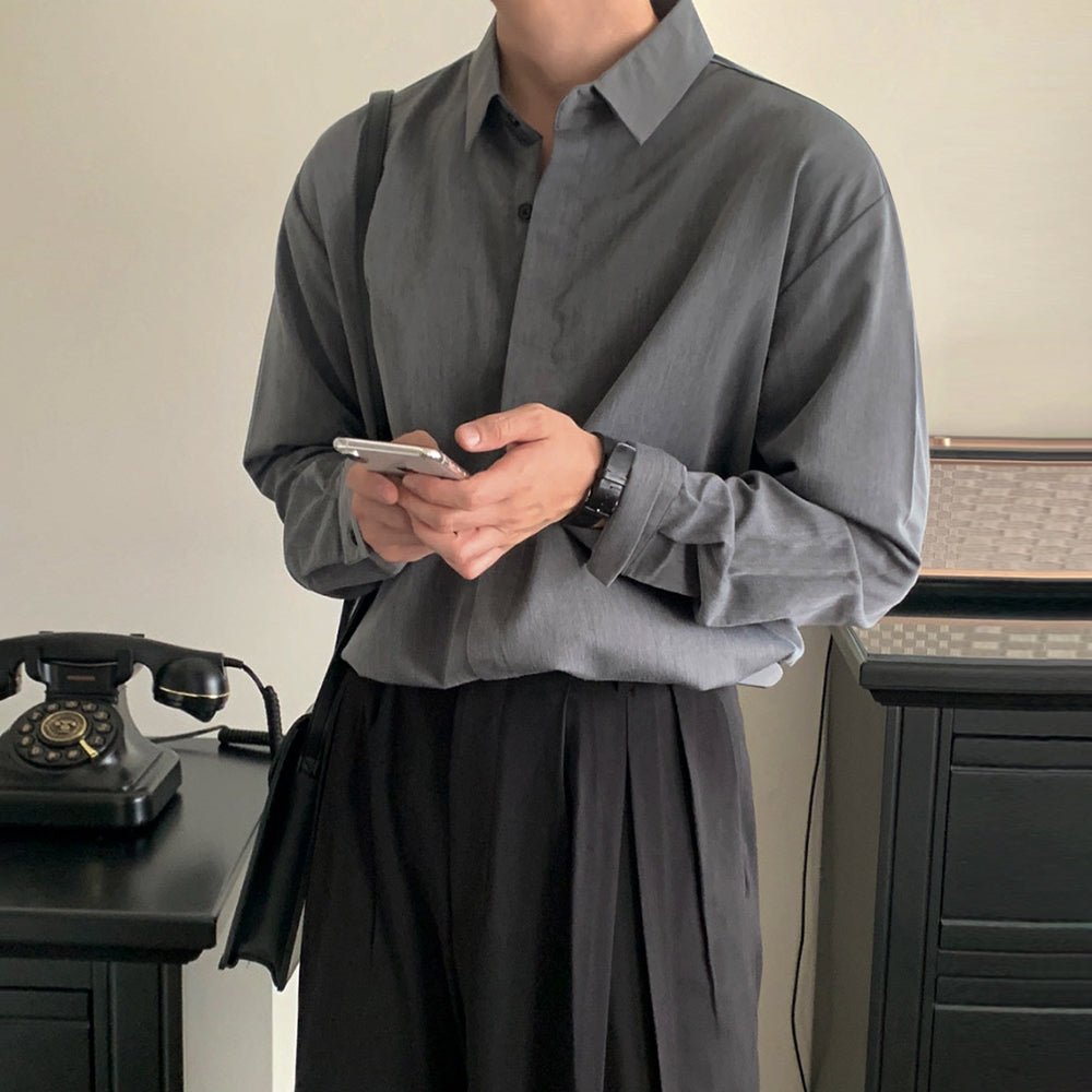 韓国ファッション SELCA-Loose size shirt-mselca2023aw502-03