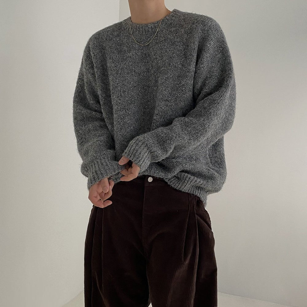 韓国ファッション SELCA-Pullover long sleeve knit sweater-mselca2023aw630-04
