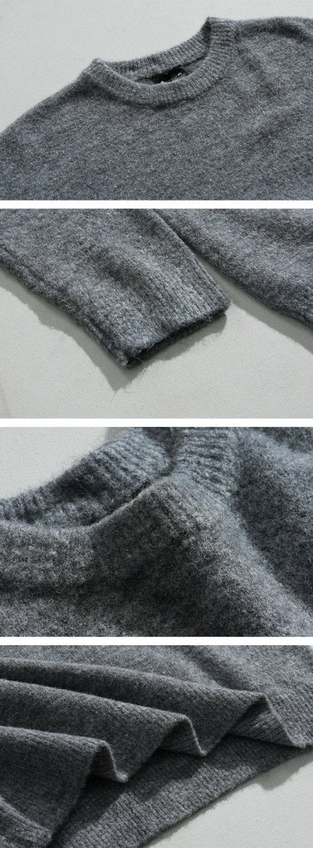 韓国ファッション SELCA-Pullover long sleeve knit sweater-mselca2023aw630-07