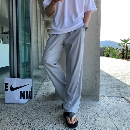 韓国ファッション SELCA-Silk stretch pants-mselca2023aw740-02