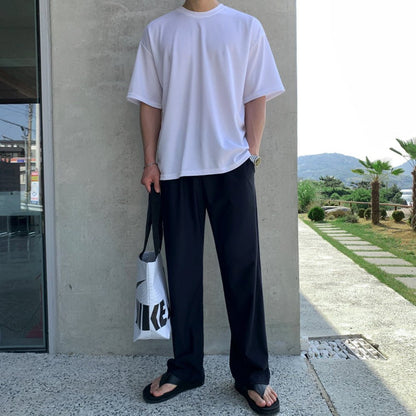韓国ファッション SELCA-Silk stretch pants-mselca2023aw740-04