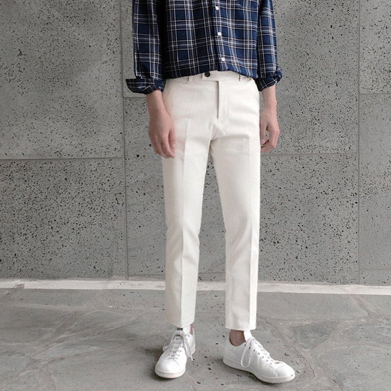 韓国ファッション SELCA-Slim Slacks-mselca2023aw768-03