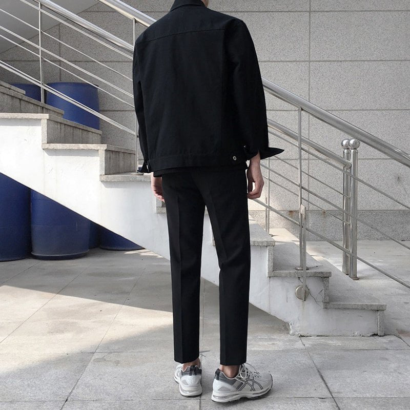 韓国ファッション SELCA-Slim Slacks-mselca2023aw768-04