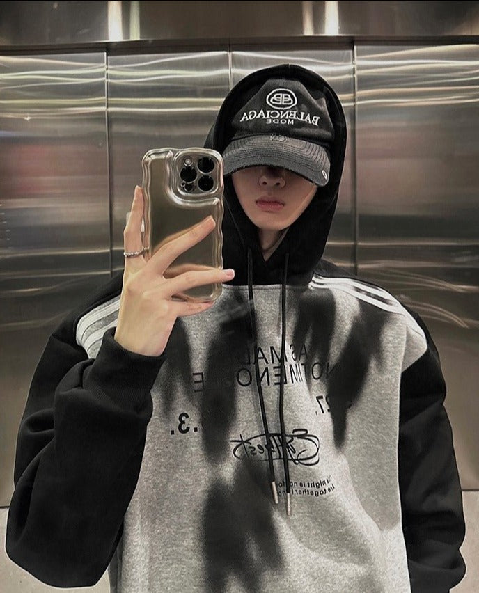 韓国ファッション SELCA-Street Sweat Parker-mselca2023aw881-02