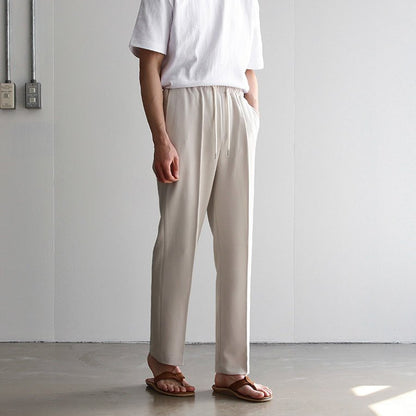韓国ファッション SELCA-Stretch straight pants-mselca2023aw884-04