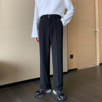 韓国ファッション SELCA-Suit trousers with belt-mselca2023aw900-02