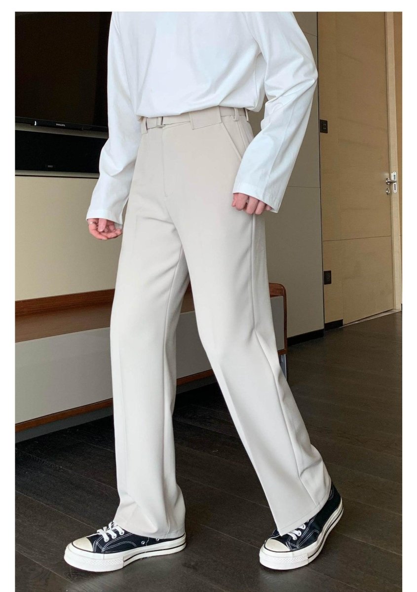 韓国ファッション SELCA-Suit trousers with belt-mselca2023aw900-08