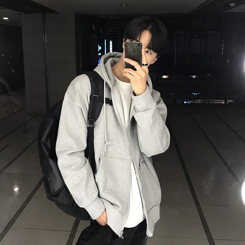 韓国ファッション SELCA-Sweat Zipper Parker-mselca2023aw910-03