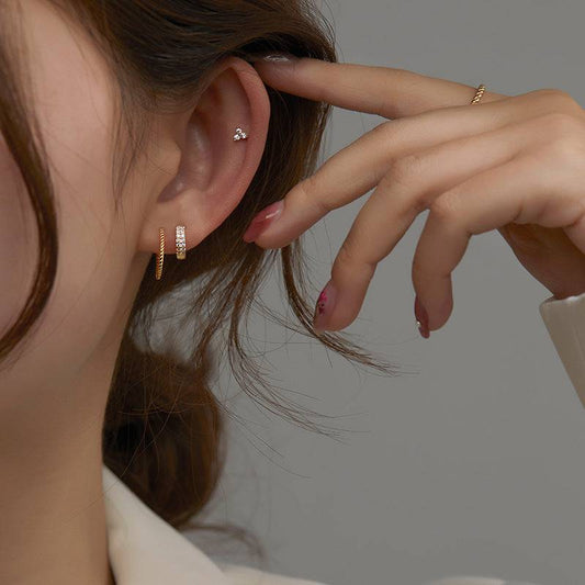 韓国ファッション SELCA-ダイヤデザインピアス-2023ss-ac33-01