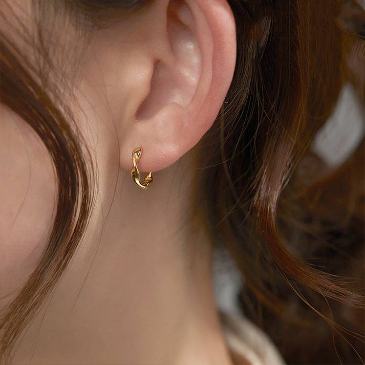 韓国ファッション SELCA-ツイストシンプルピアス-2023ss-ac36-07