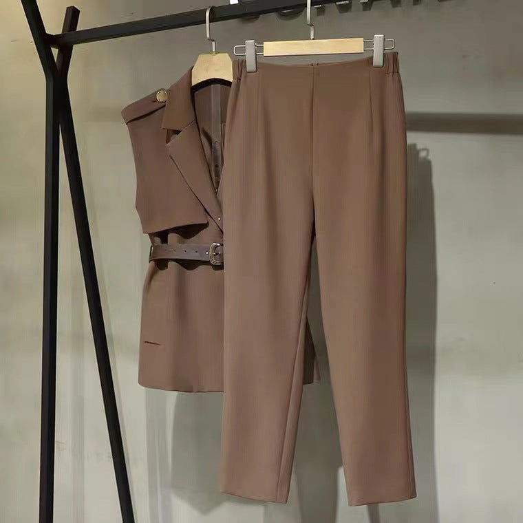 韓国ファッション SELCA-ノースリーブスーツカラーセットアップ-2023ss-set01-03
