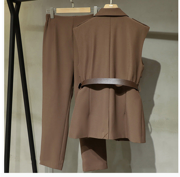 韓国ファッション SELCA-ノースリーブスーツカラーセットアップ-2023ss-set01-05