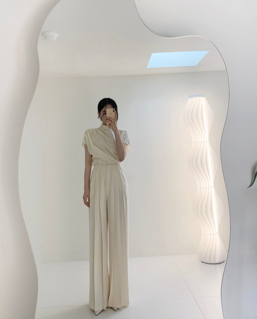 韓国ファッション SELCA-プリーツパンツセットアップ-2023ss-set00-022