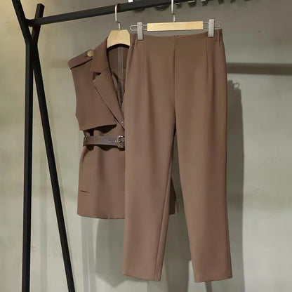 韓国ファッション SELCA-ノースリーブスーツカラーセットアップ-2023ss-set01-06