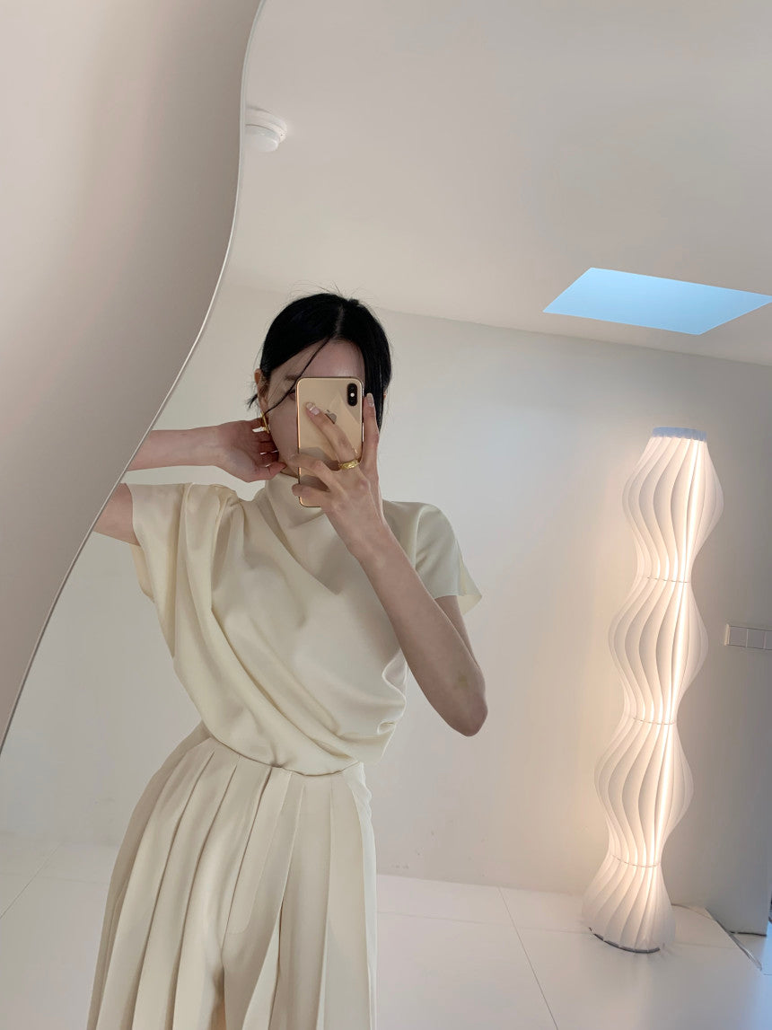 韓国ファッション SELCA-プリーツパンツセットアップ-2023ss-set00-016