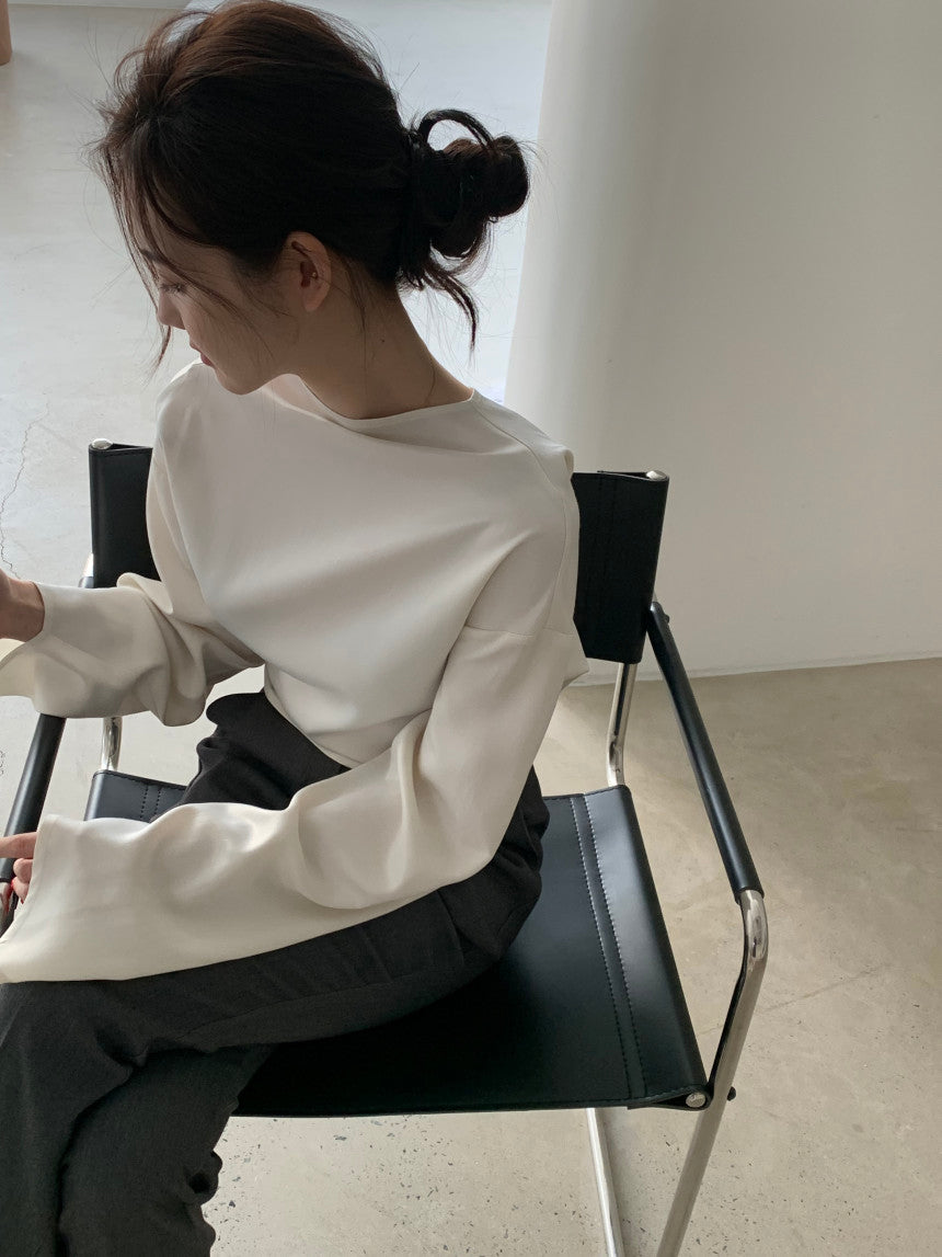 韓国ファッション SELCA-バックリボンシアーブラウス-2023ss-tp01-1-012