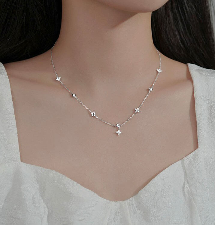 韓国ファッション SELCA-フラワーモチーフネックレス-2023ss-ac01-01