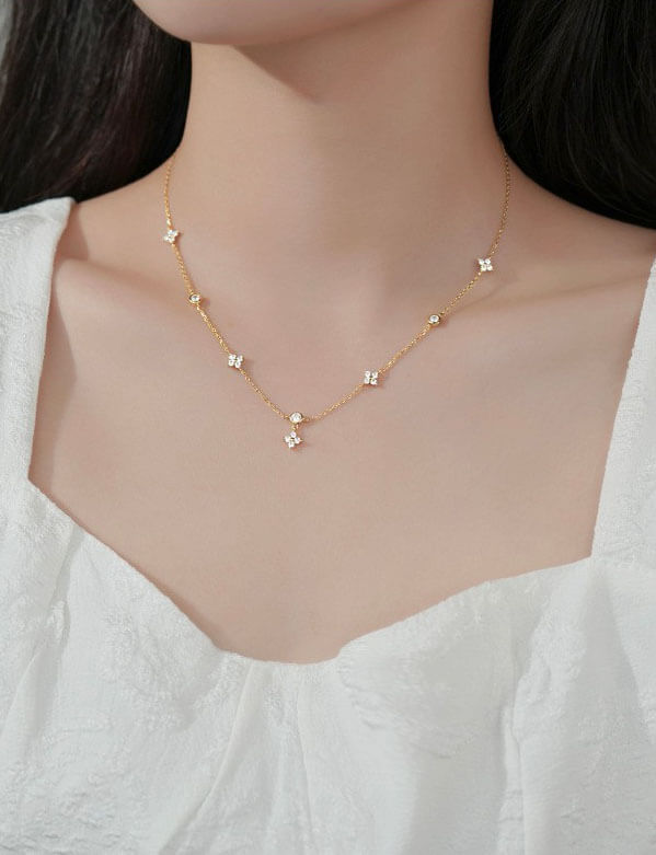 韓国ファッション SELCA-フラワーモチーフネックレス-2023ss-ac01-02